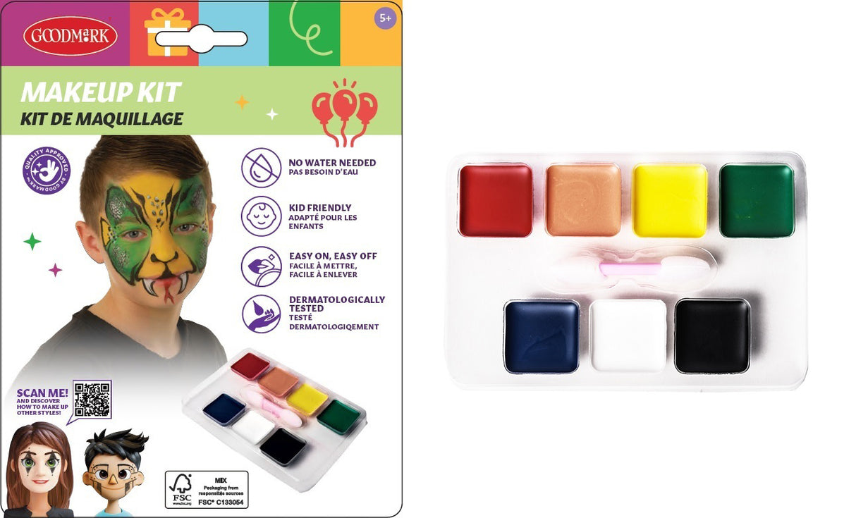 Kasvoväripaletti, 7 väriä