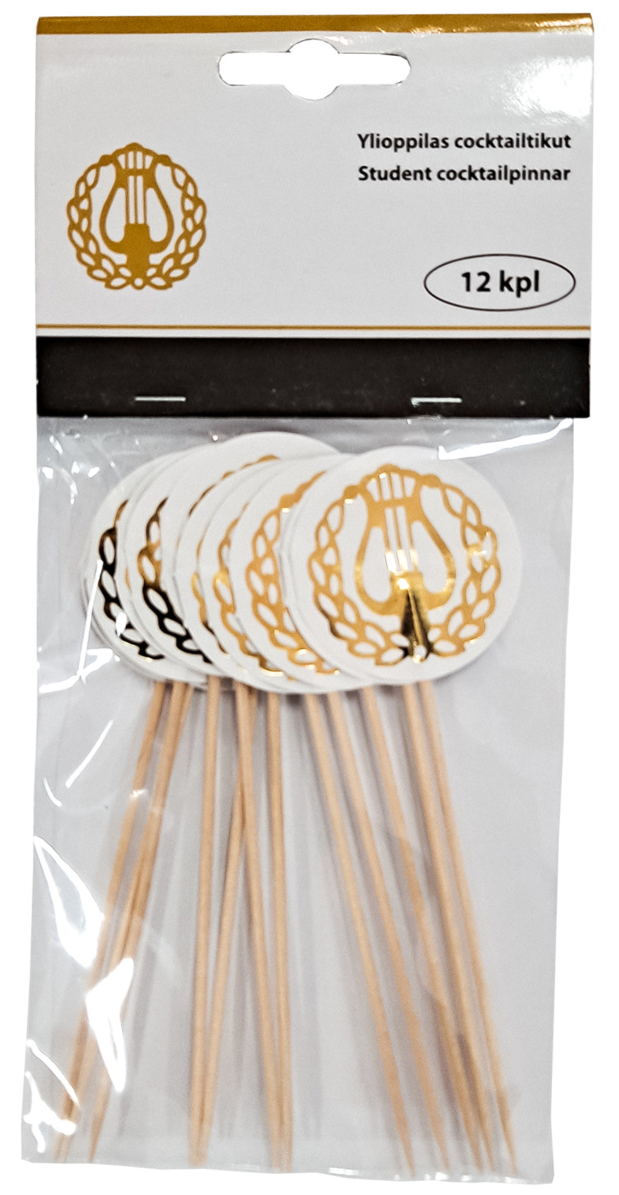 Ylioppilas lyyra cocktailtikku 12 kpl/pkt