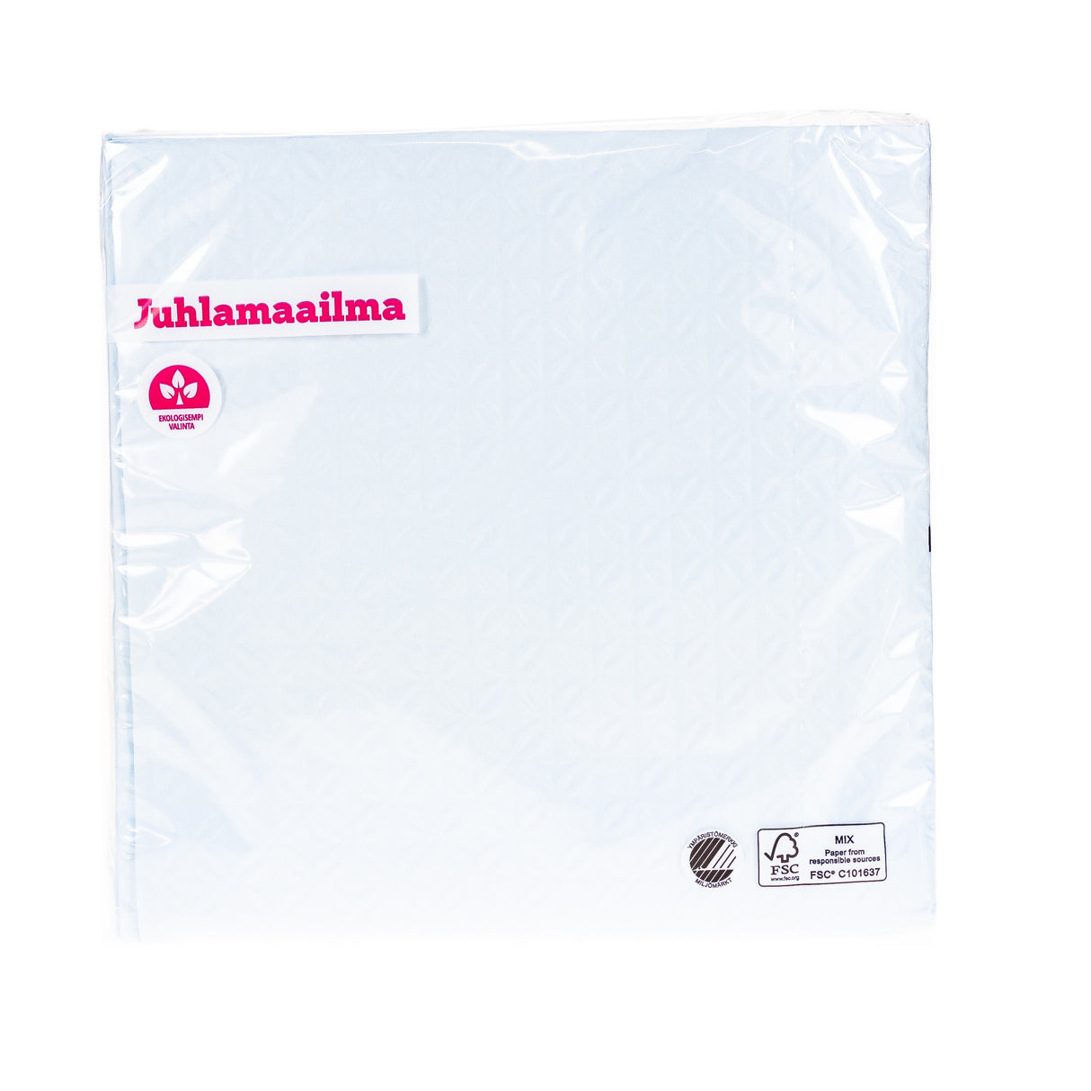 Suuri lautasliina kohokuvio 33 x 33 cm vaaleansininen 20 kpl/pkt