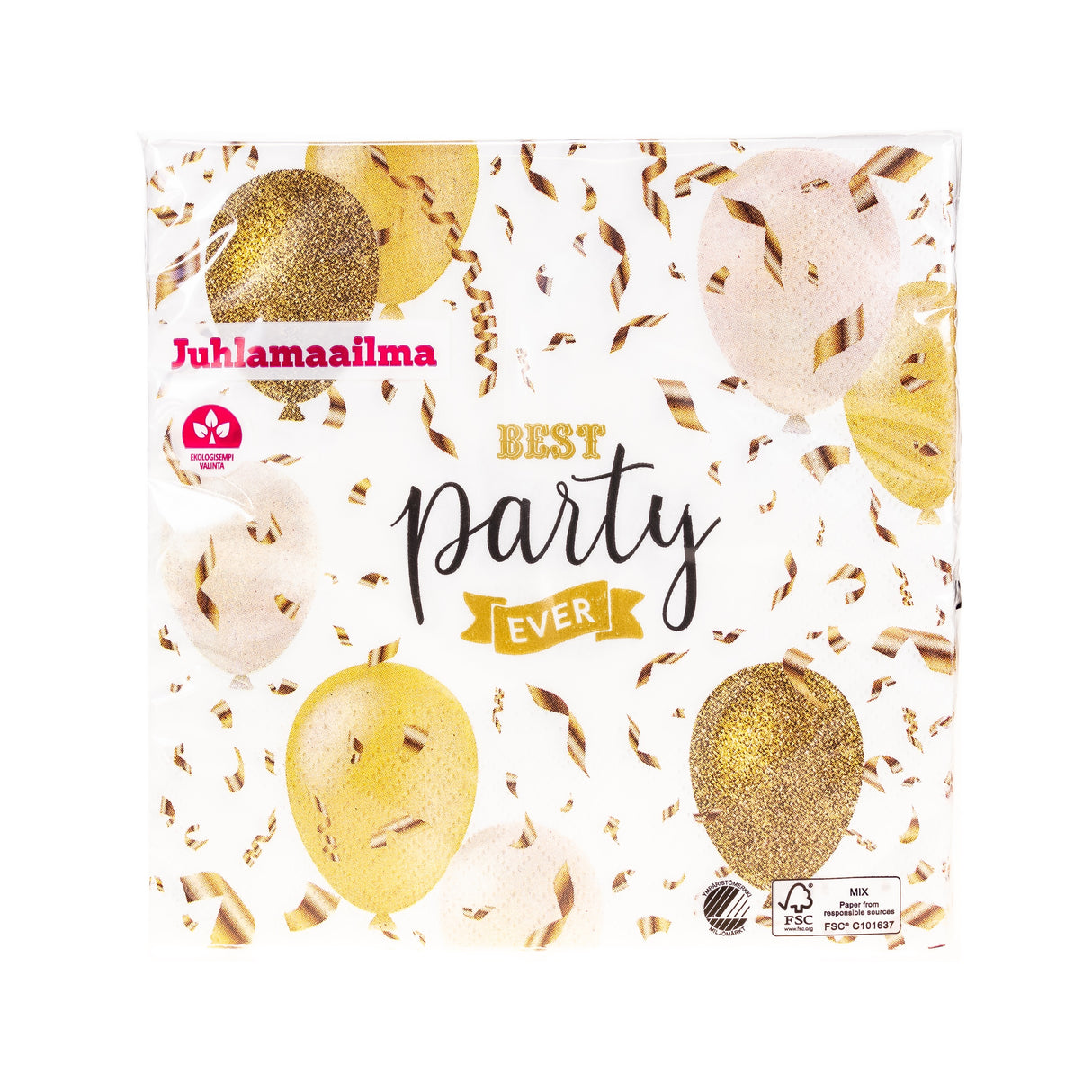 Suuri lautasliina Party 33 x 33 cm 20 kpl/pkt