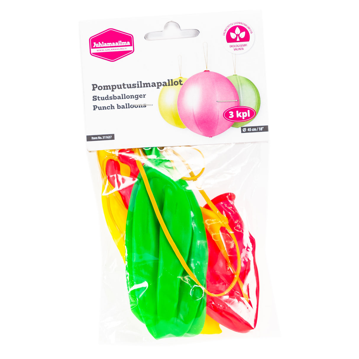 Pomputusilmapallo 3 kpl/pss