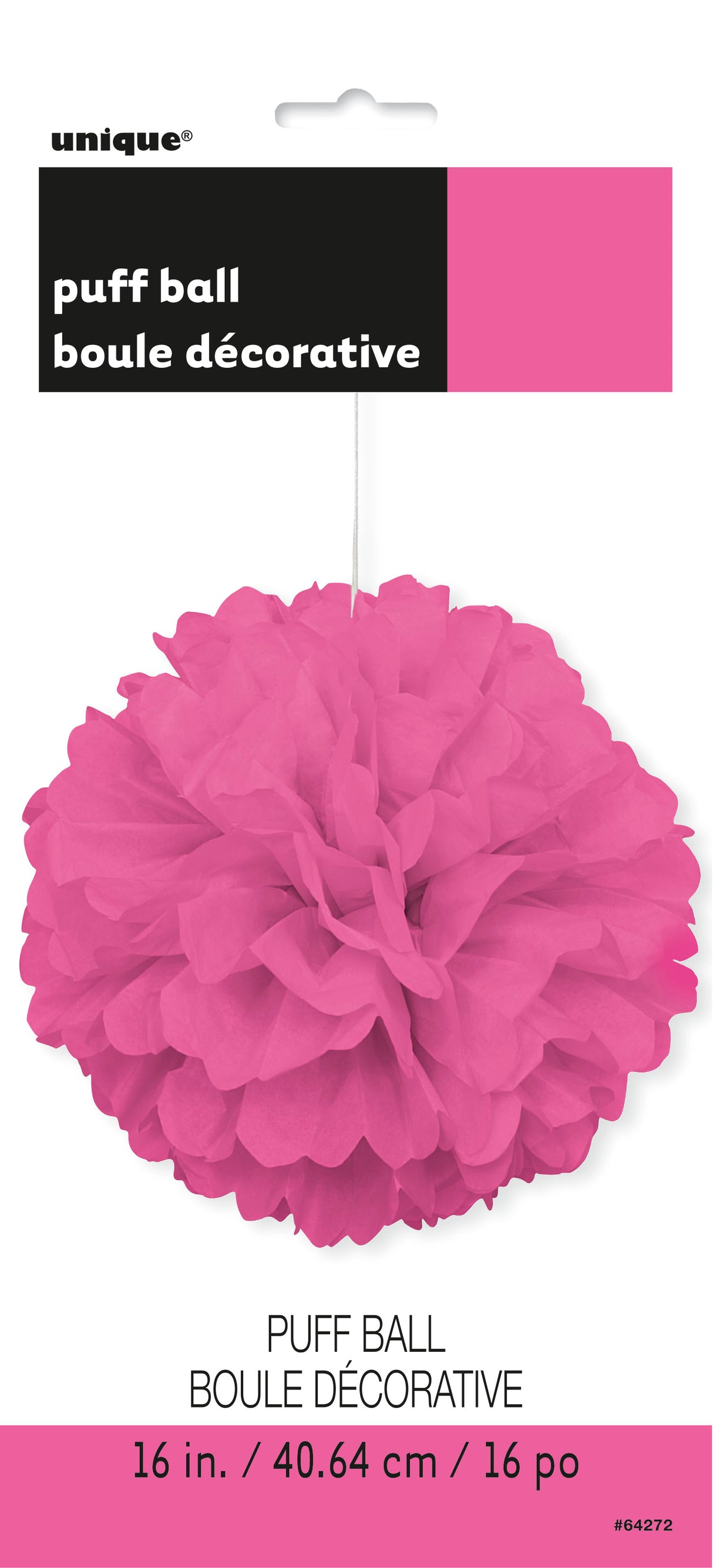 Pom Pom pinkki koriste, halk. 41,6 cm