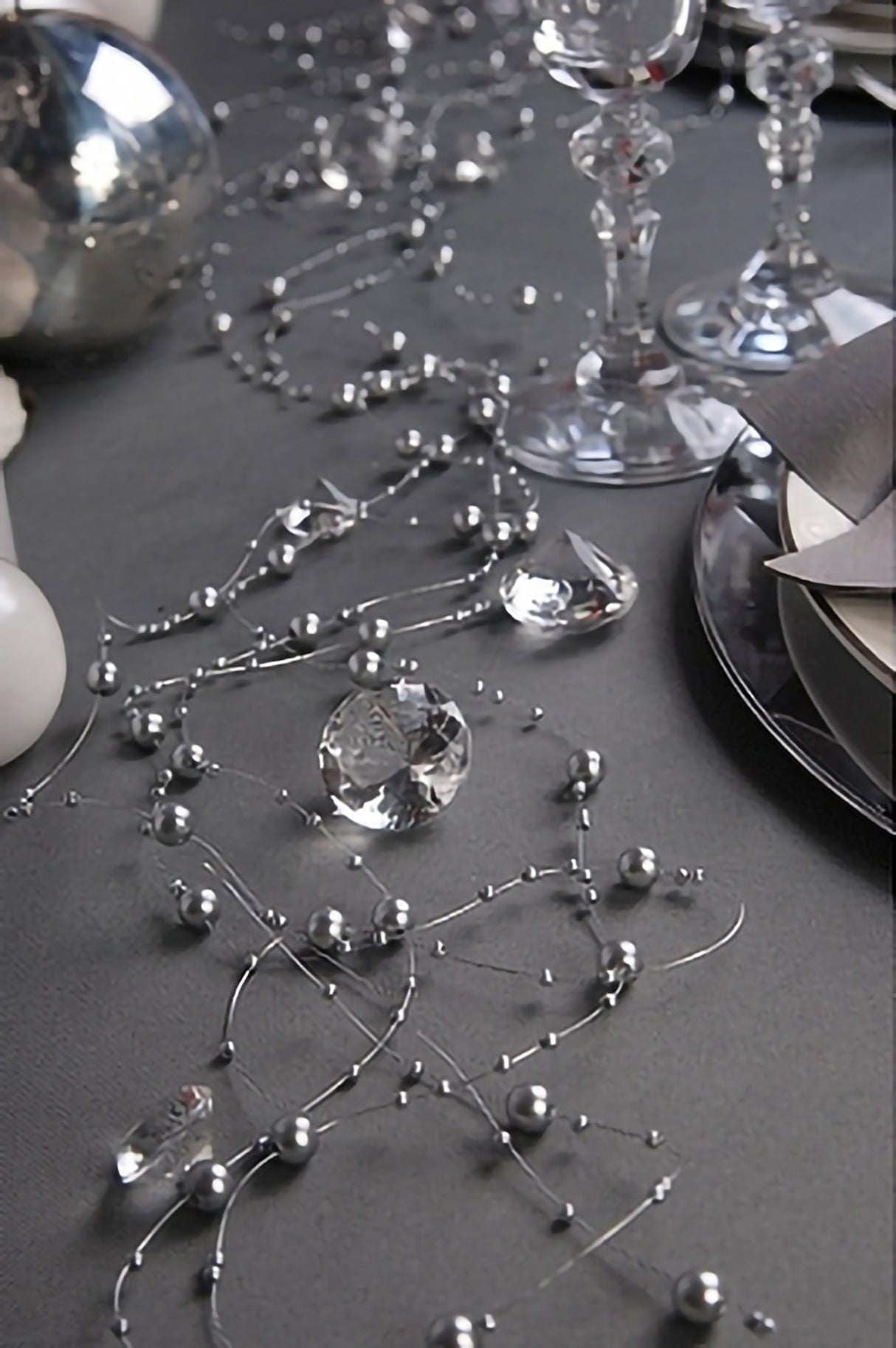 Helmikoristenauha, hopea 1,3 m