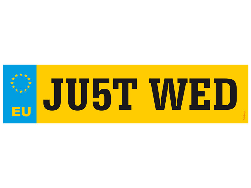 Hääkyltti pahvia, EU-kilvet, 1 kpl