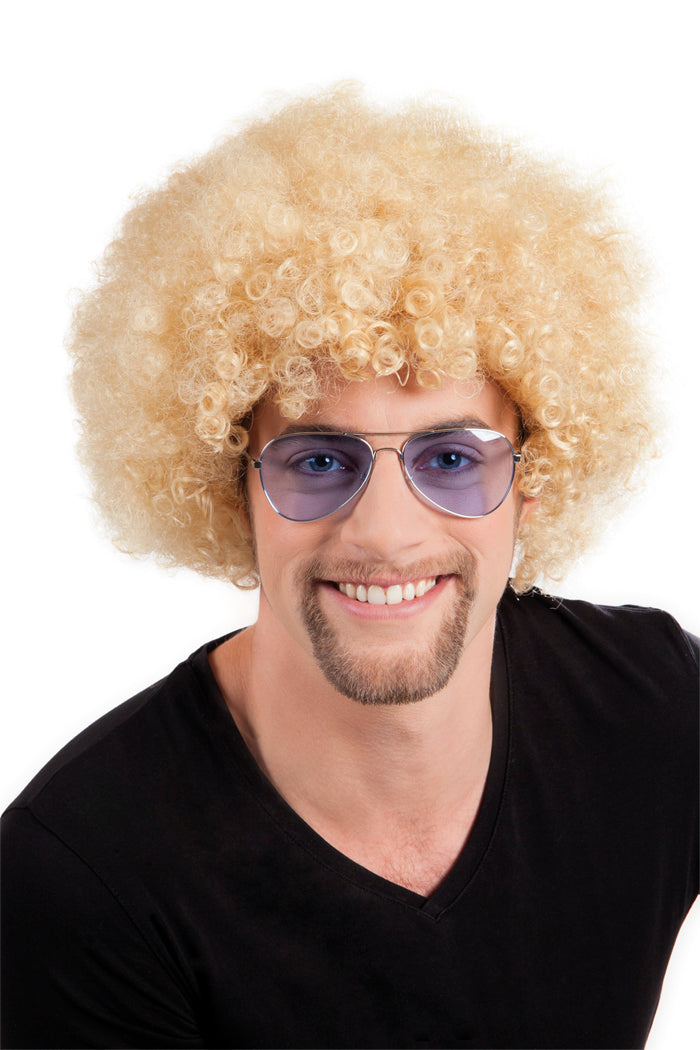 Peruukki afro, vaalea