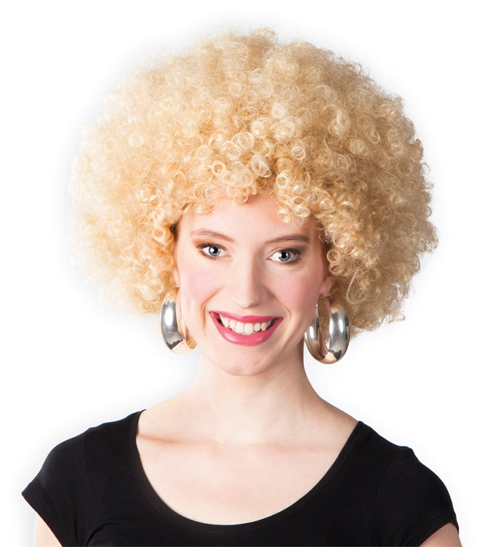 Peruukki afro, vaalea