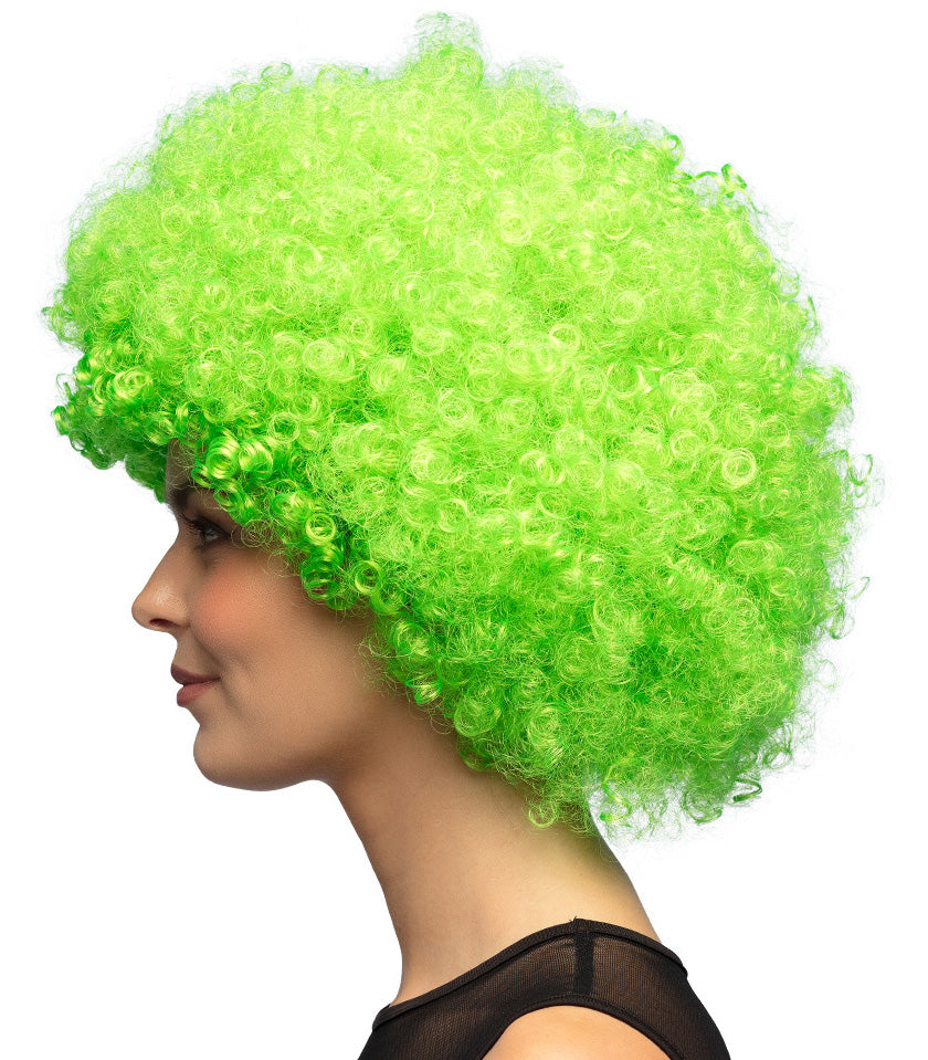 Peruukki afro, vihreä