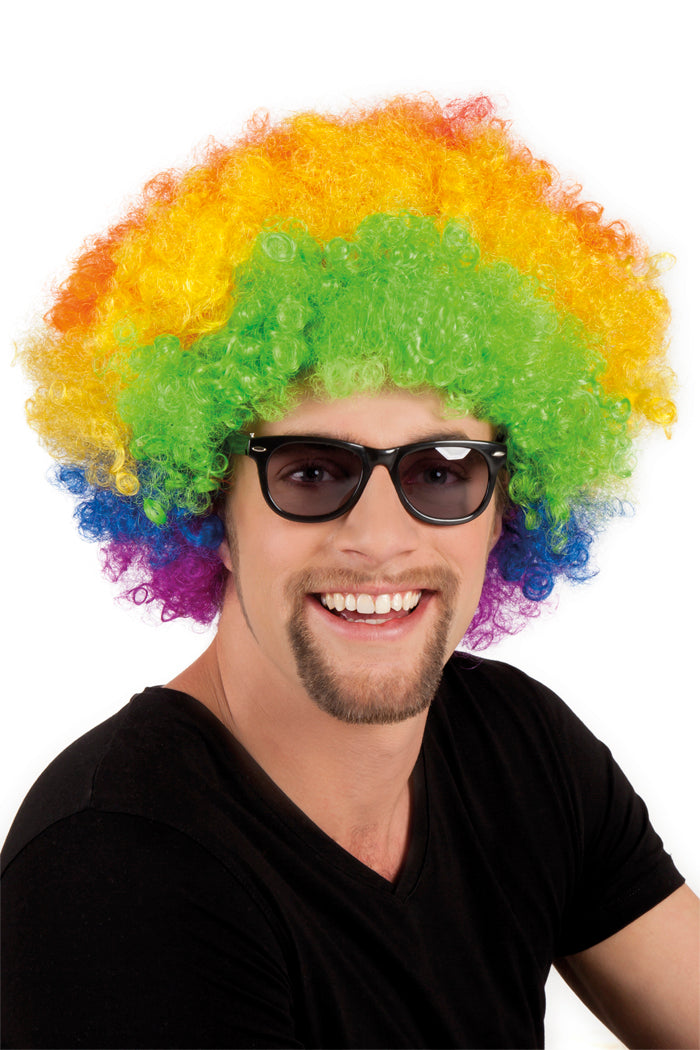 Peruukki afro, värikäs