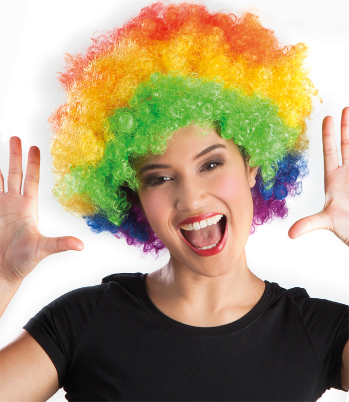 Peruukki afro, värikäs
