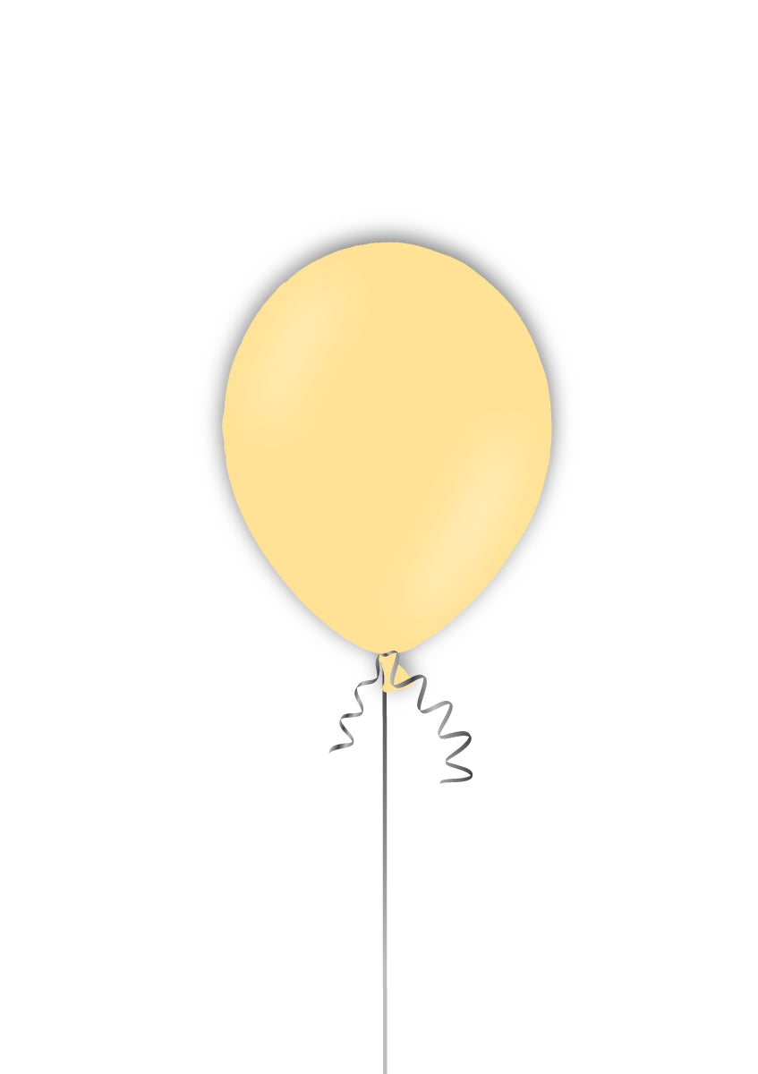 28 cm metallinhohtovanilja ilmapallo 25 kpl/pss