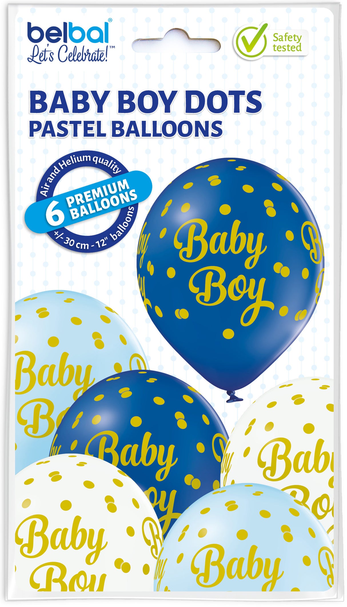 Baby boy ilmapallo 30 cm 6 kpl/pkt