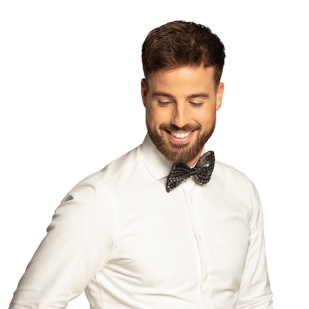 Rusetti, musta paljeteilla