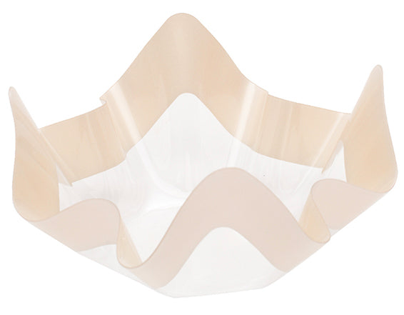 Tarjoilukulho shampanja 23 cm aaltoilevilla reunuksilla