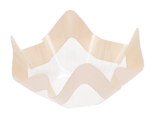 Tarjoilukulho shampanja 13 cm aaltoilevilla reunuksilla