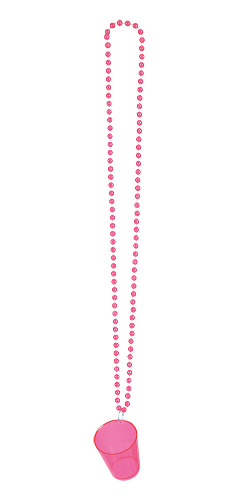 Shottilasi kaulanauhassa 1 kpl, lajitelmatuote 4 eri väriä