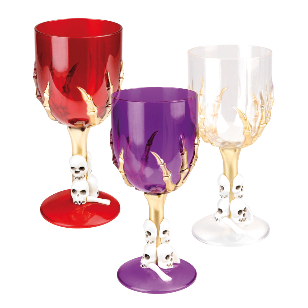 Juomapikari pääkallot värillinen 250 ml 1 kpl/pkt (3 eri värivaihtoehtoa)