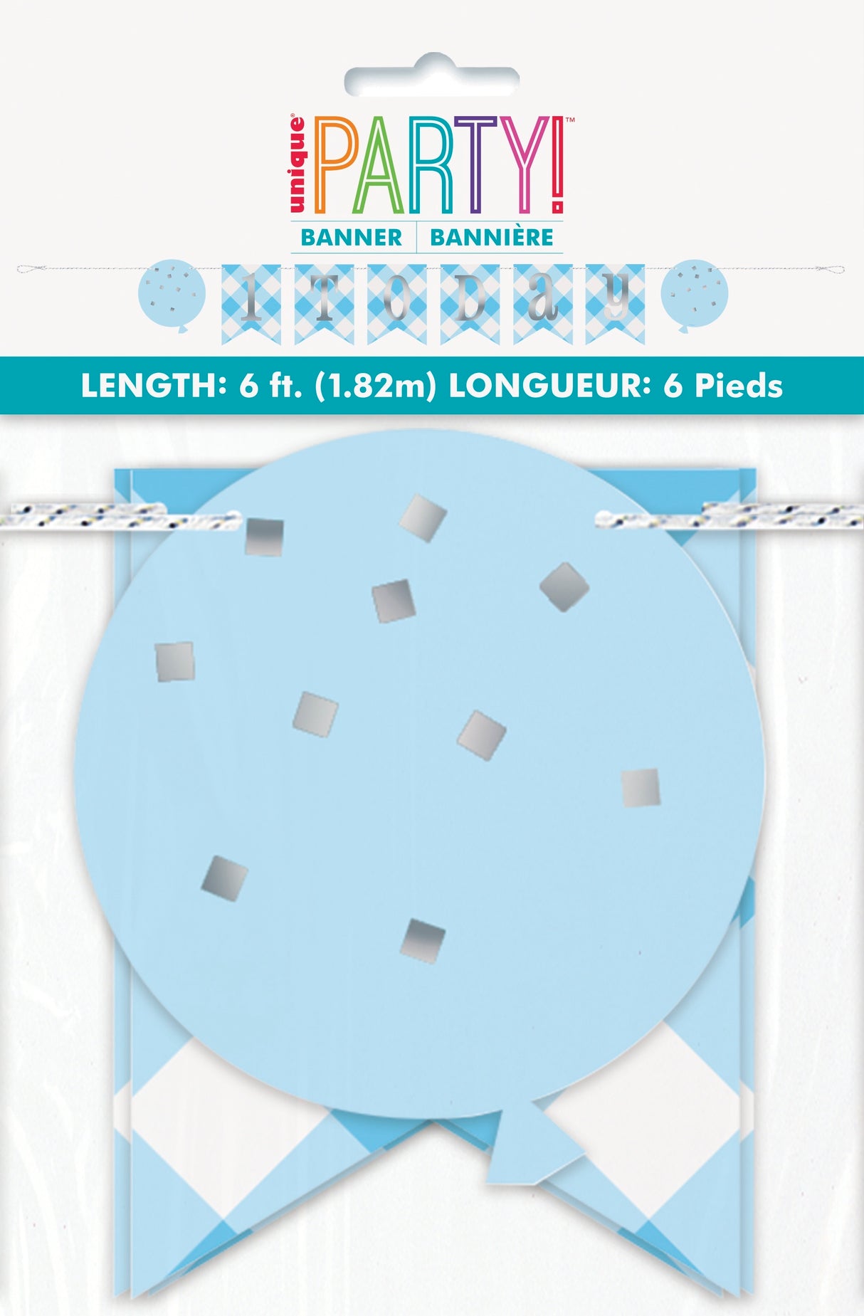 1 vuotta viirinauha vaaleansininen 1,8 m