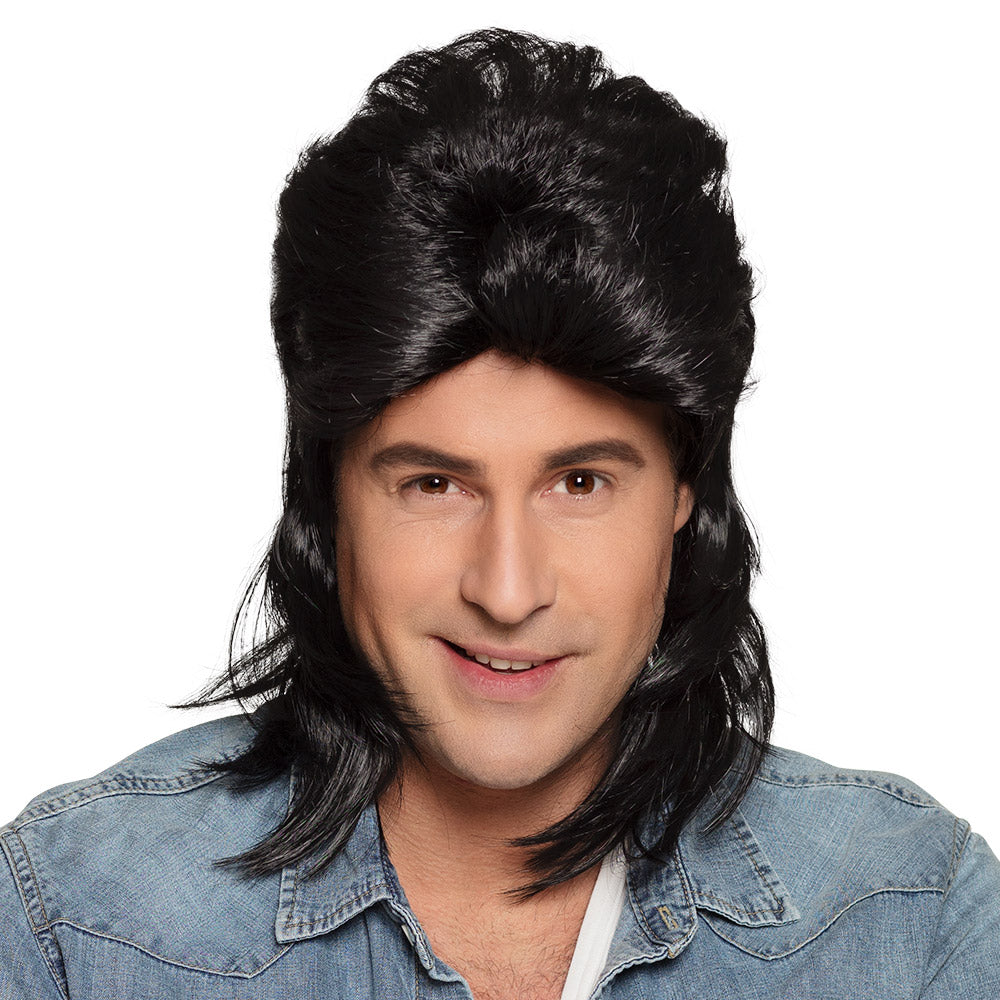 Peruukki takatukalla musta