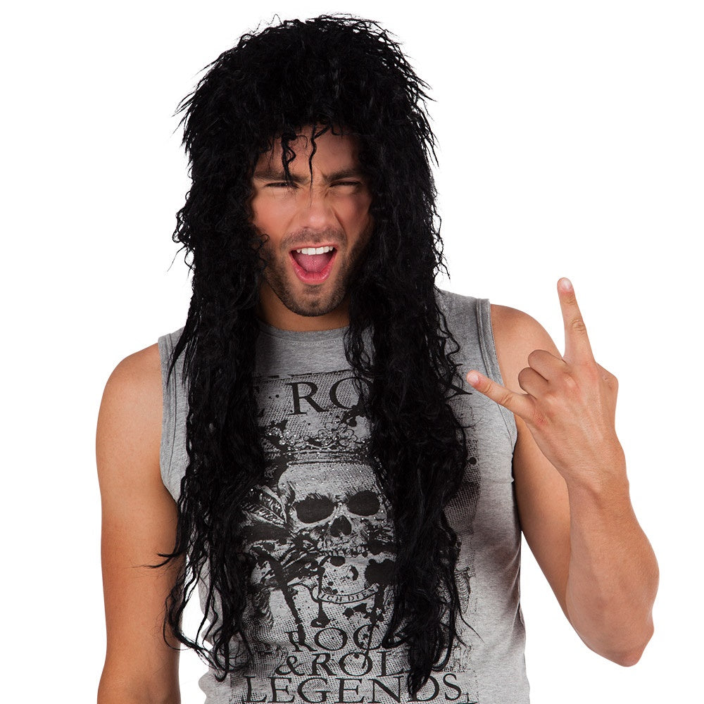 Peruukki heavy musta