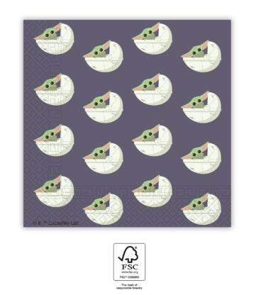 Star Wars Mandalorian suuri lautasliina 20 kpl/pkt