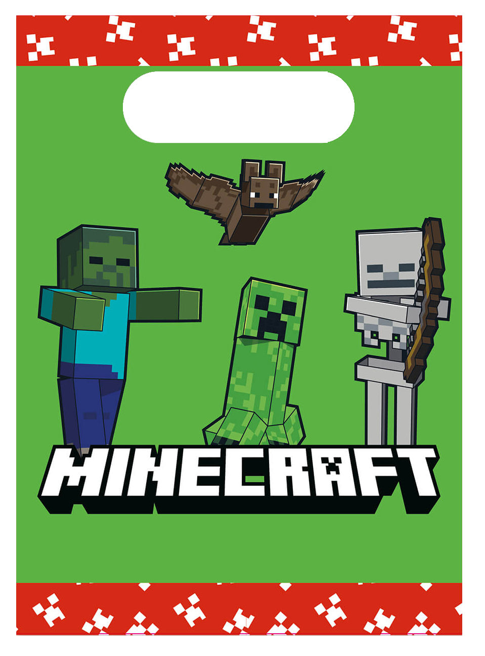 Minecraft kaverilahjapussi paperinen 4 kpl/pkt