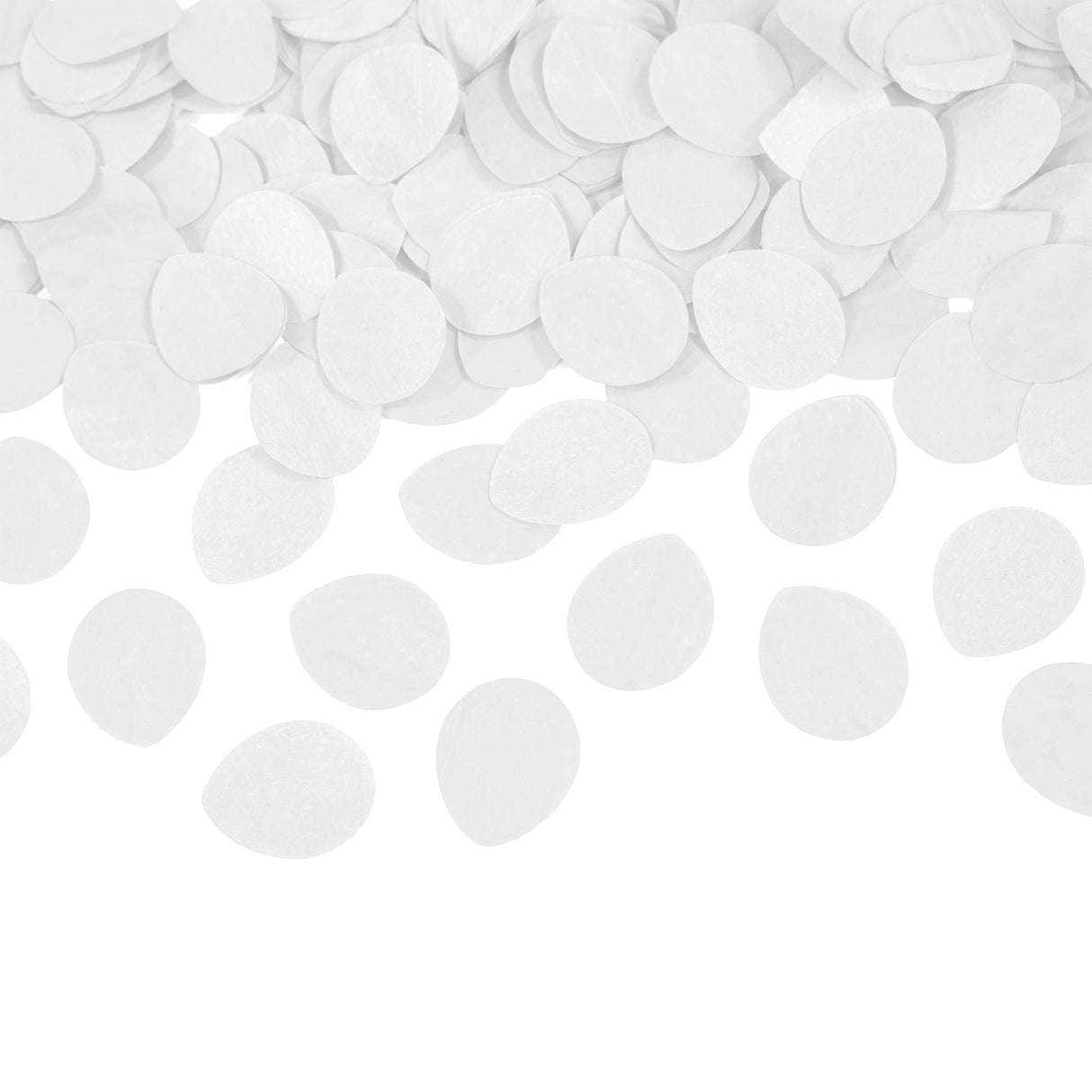 Konfettitykki ruusunlehdet valkoinen 40 cm