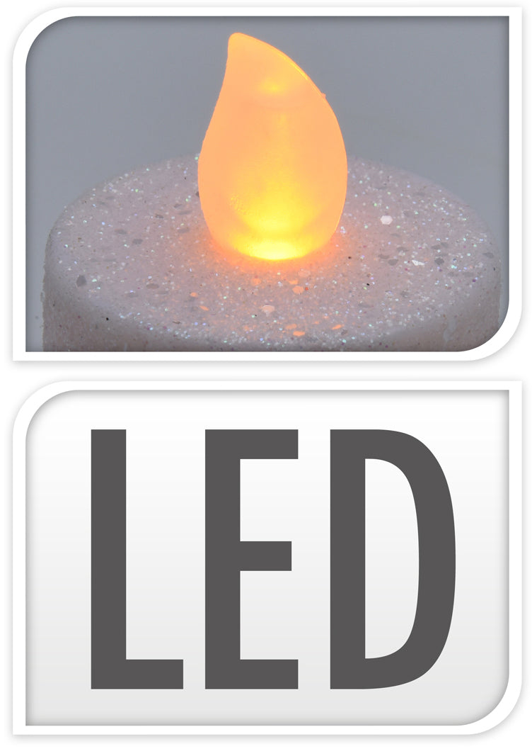 LED lämpökynttilä valkoinen 4 kpl/pkt