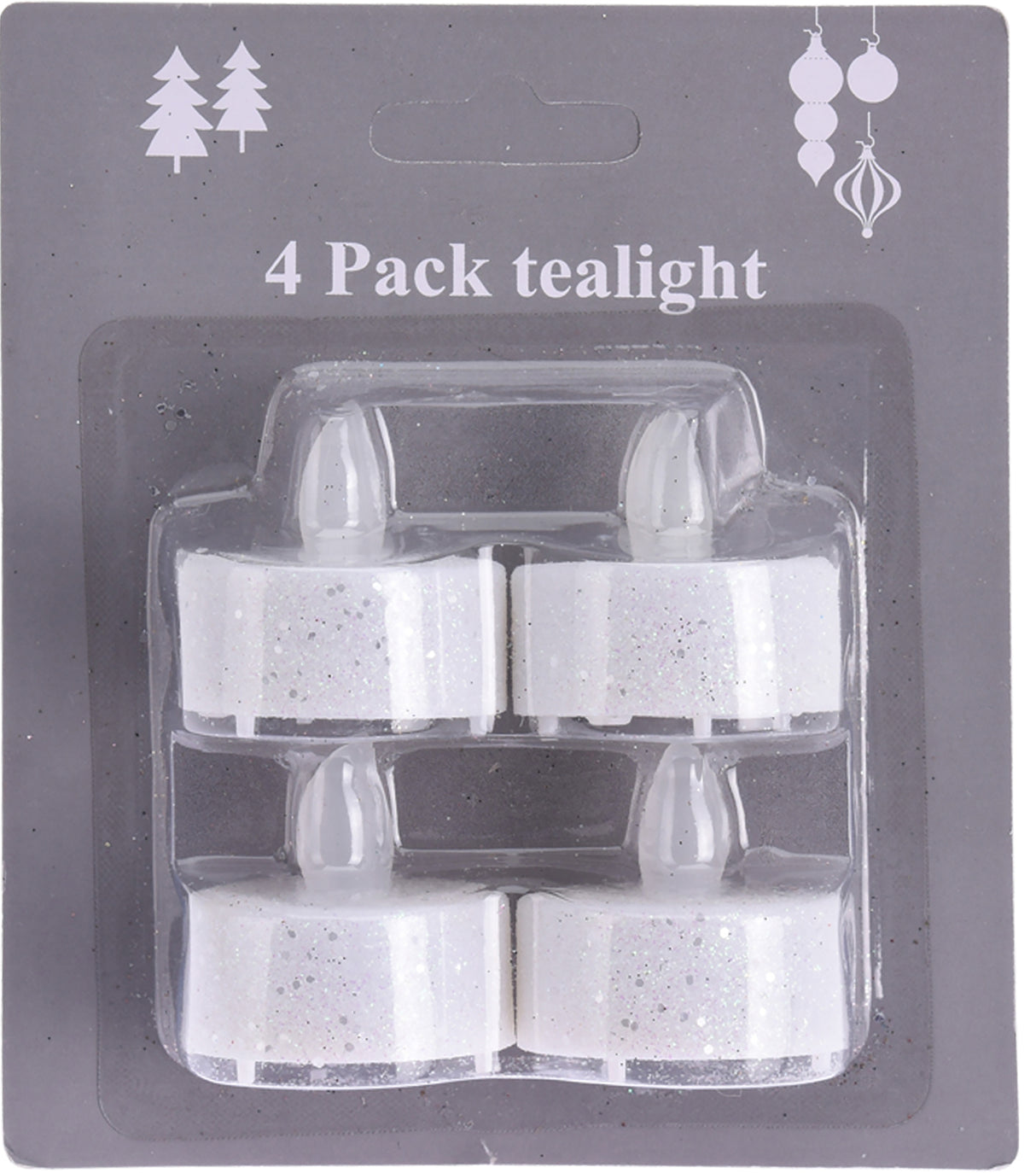 LED lämpökynttilä valkoinen 4 kpl/pkt