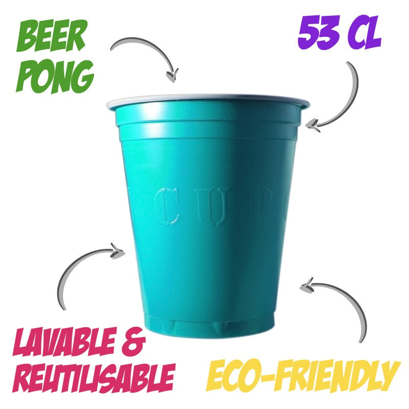 Muovimuki konepestävä kesävärit 530 ml 20 kpl/pkt