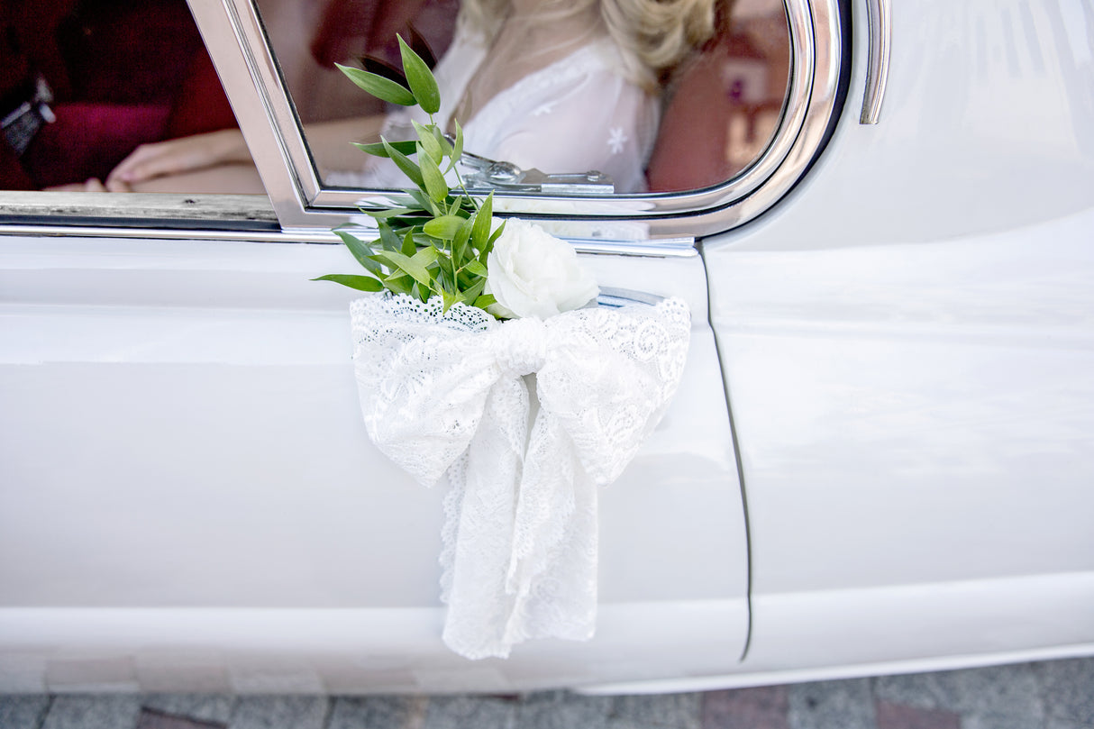 Leveä pitsinauha valkoinen 0,15 x 9 m