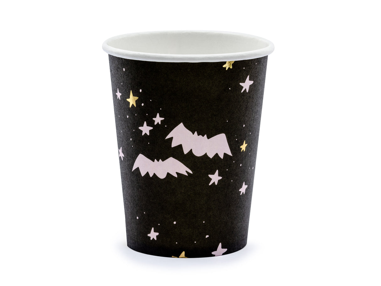 Boo! pahvimuki vaaleanpunainen, musta 6 kpl/pkt