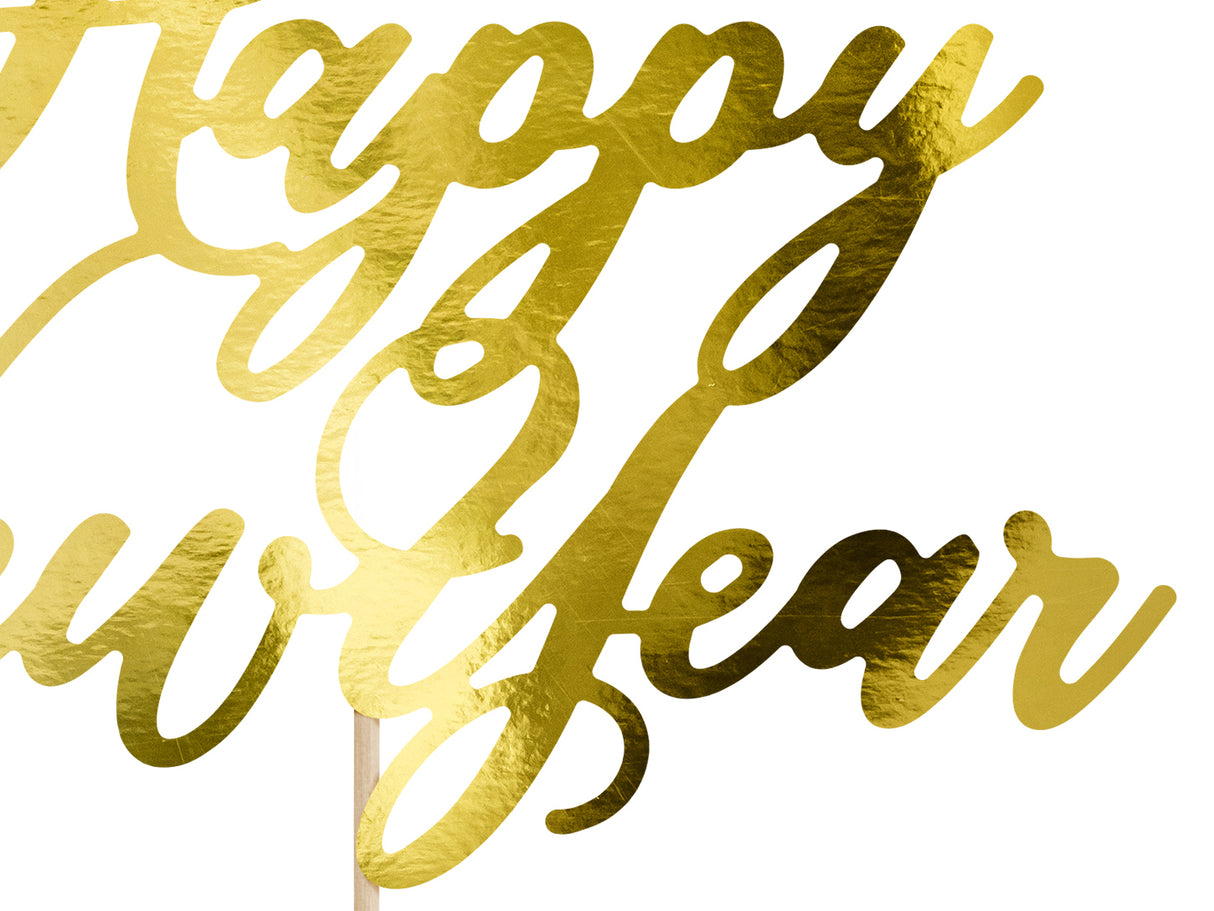 Kakunkoriste Happy New Year kullanvärinen