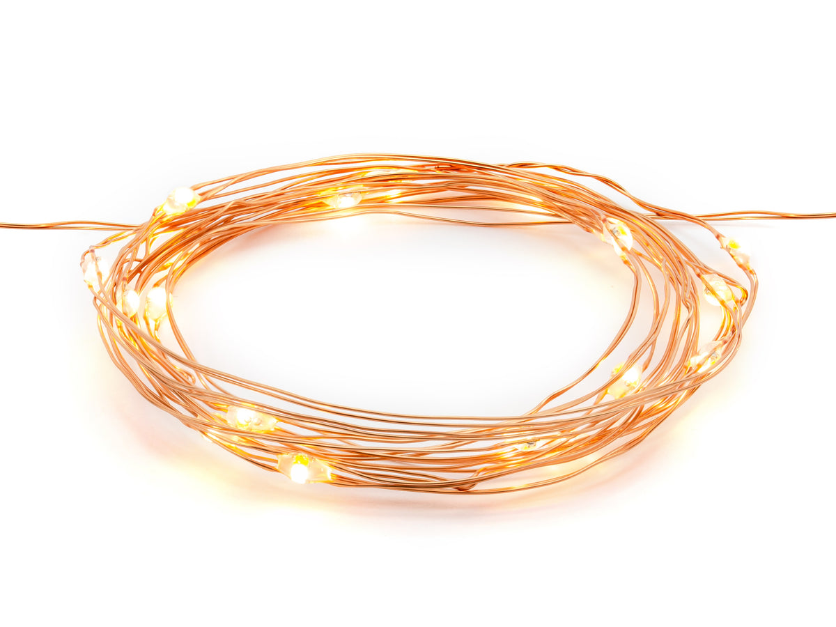 LED valolanka kuparinvärinen 1,9 m sisäkäyttöön