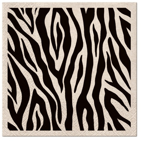 Lounaslautasliina 33 x 33 cm eko seepra 20 kpl/pkt