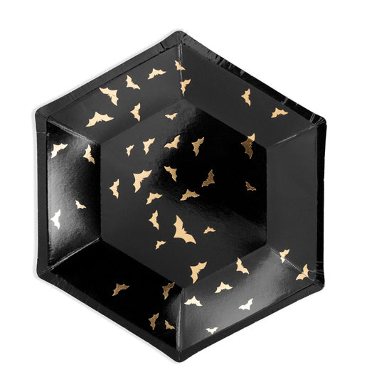 Trick or treat lepakot pahvilautanen 6 kpl/pkt (20 cm)