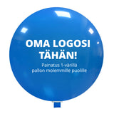 Mainosjättikumipallot 120 cm 1-väripainatuksella