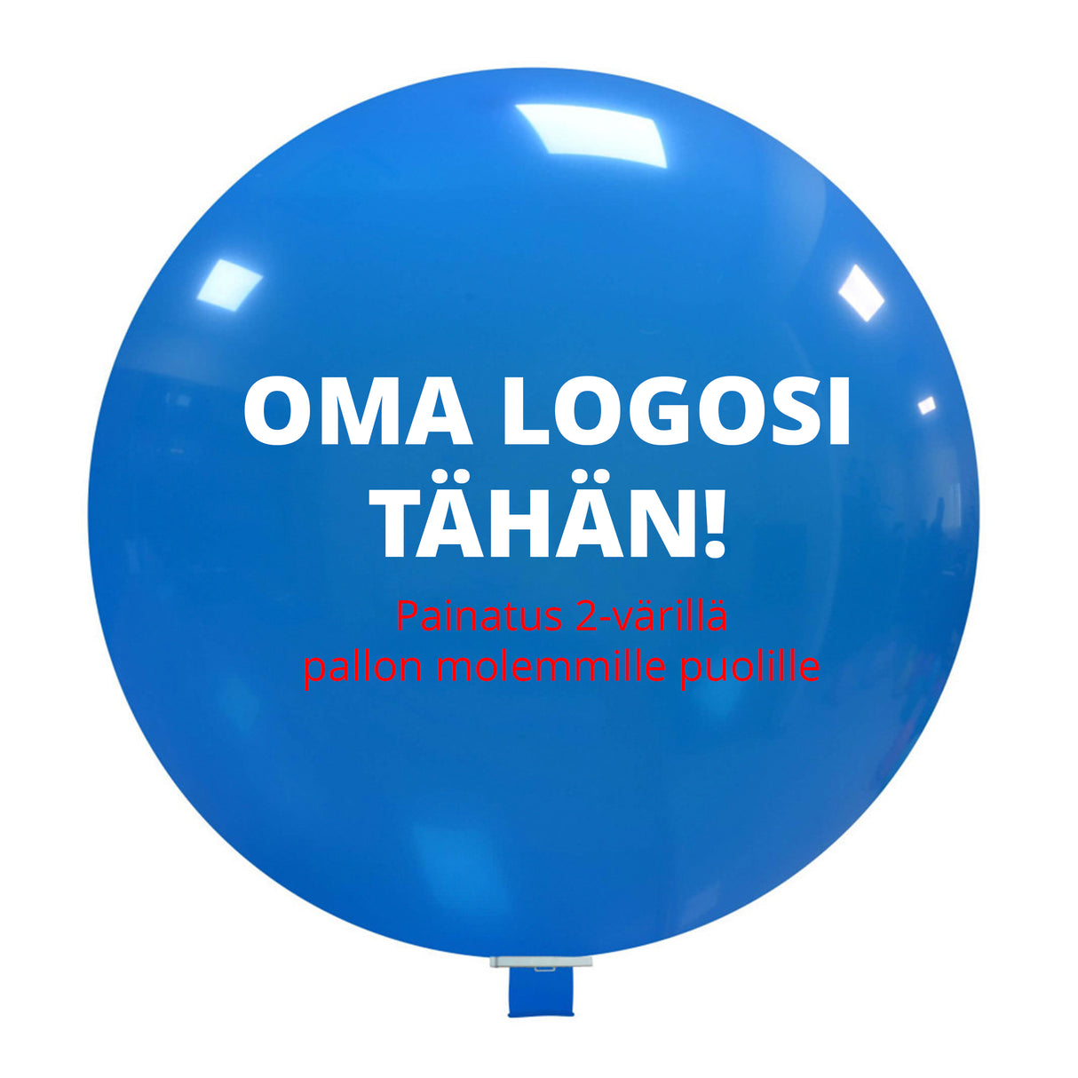 Mainosjättikumipallot 170 cm 2-väripainatuksella
