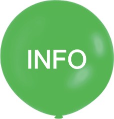 INFO-jättipallot 170 cm, vihreä