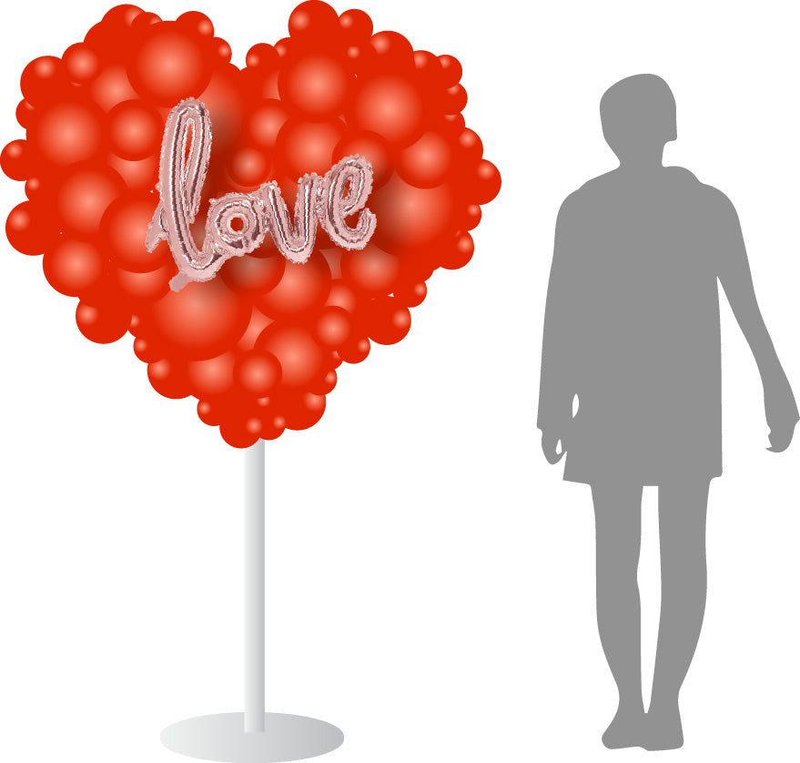 Sydänsomiste jalustalla