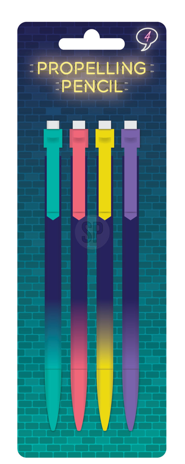 Lyijytäytekynä neon 4 kpl