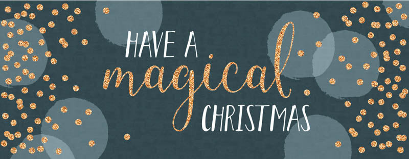 Joulukortti 21 x 8 cm - Have a magical Christmas