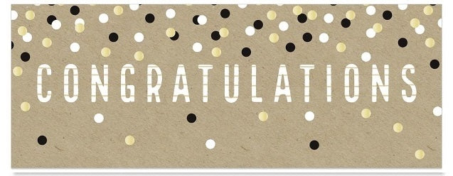 Onnittelukortti 21 x 8 cm Congratulations