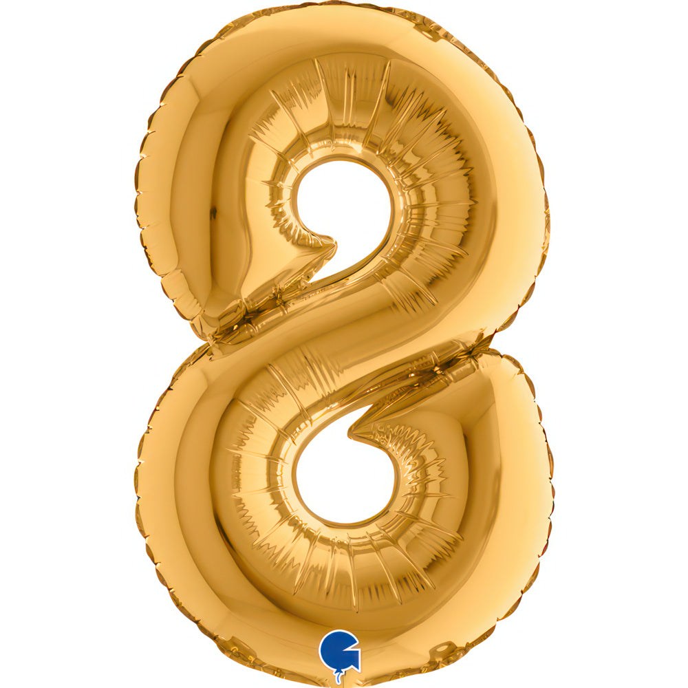 Numerofolio 8 kullanvärinen puhallettava 35 cm