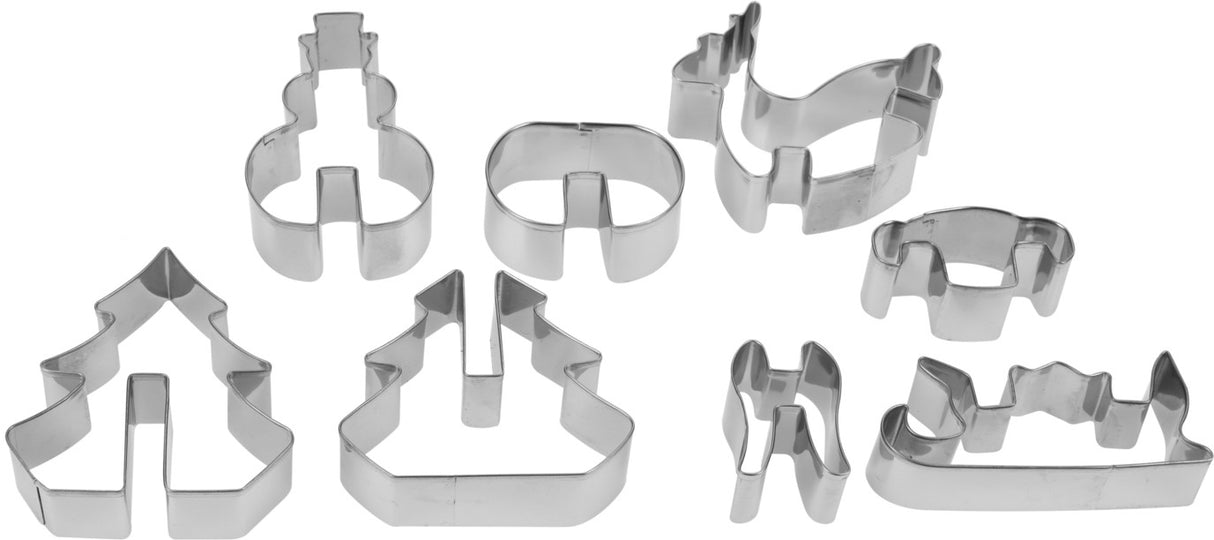 Piparkakkumuotti talvinen metsä 8 osaa/pkt