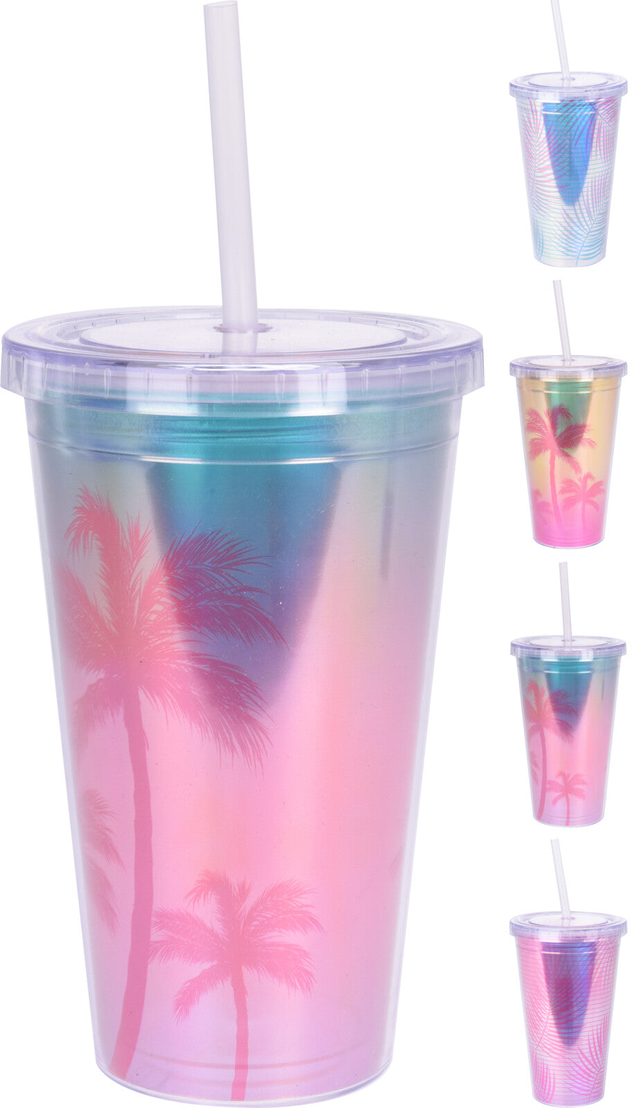 Juomamuki pillillä 450 ml 1 kpl/pkt ( 4 eri mallivaihtoehtoa)