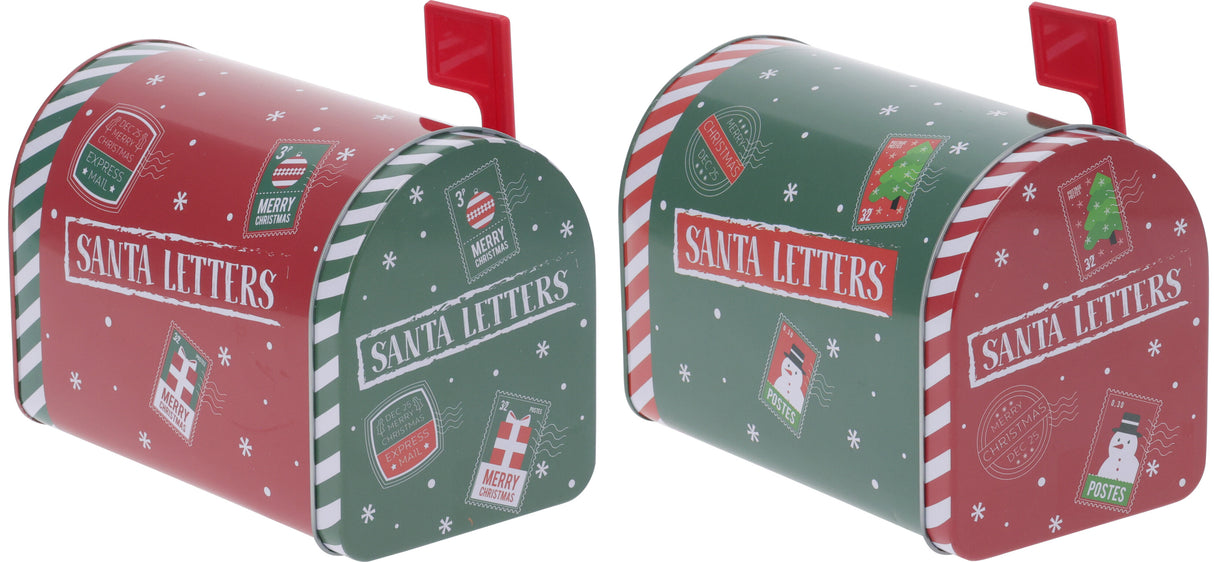 Jouluinen postilaatikko, kirjeet