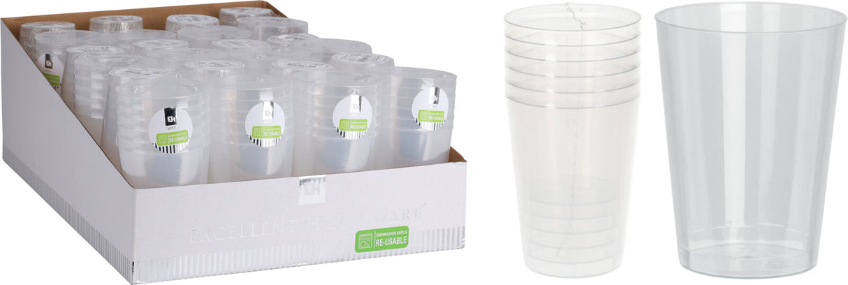 Juomalasi kirkas konepestävä 280 ml 6 kpl/pkt