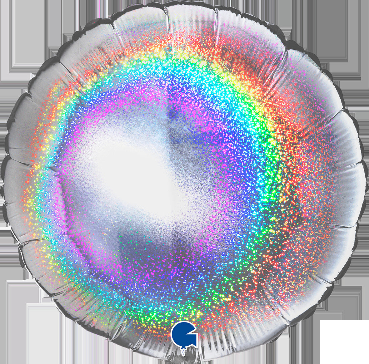 Hopeanvärinen hologrammi pyöreä foliopallo