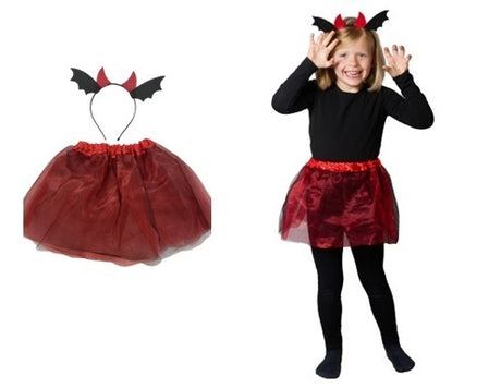 Lepakko lasten asusetti; panta ja hame