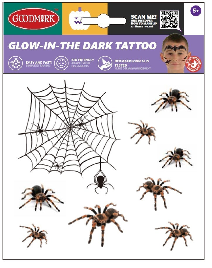 Pimeässä hohtava hämähäkki siirtokuva